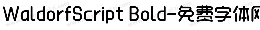 WaldorfScript Bold字体转换